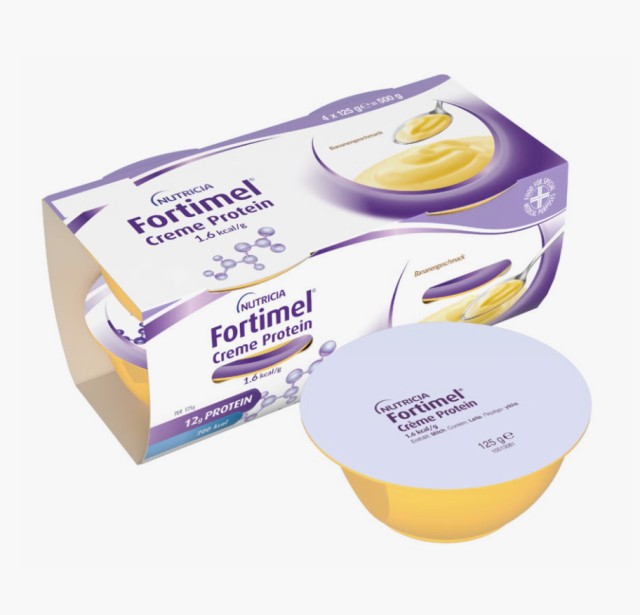 Nutricia Fortimel Creme Protein 1.6 με Γεύση Μπανάνα 4X125gr