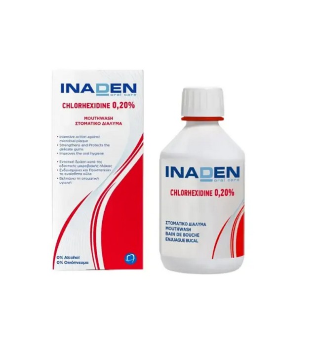 Inaden Chlorhexidine 0.20% Mouthwash Στοματικό Διάλυμα 250ml