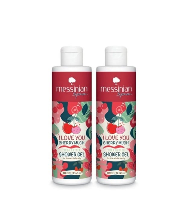 Messinian Spa Set Family Pack Αφρόλουτρο Kεράσι 2x300ml