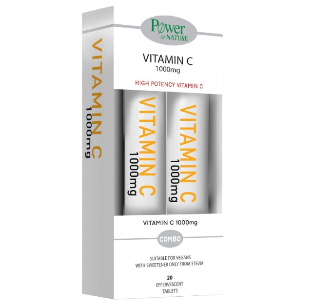 Power Health Vitamin C 1000mg με Γλυκαντικό από Στέβια 20eff.tabs + Δώρο Vitamin C 1000mg με Γλυκαντικό από Στέβια 20eff.tabs