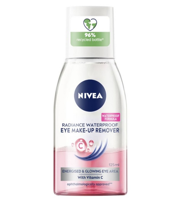 Nivea Radiance Waterproof Λοσιόν Ντεμακιγιάζ Ματιών 125ml