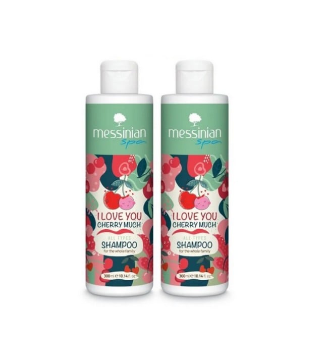 Messinian Spa Set Family Pack Σαμπουάν I love You Cherry Much 2x300ml