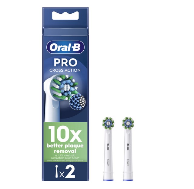 Oral-B Ανταλλακτικές Κεφαλές Cross Action 2τμχ