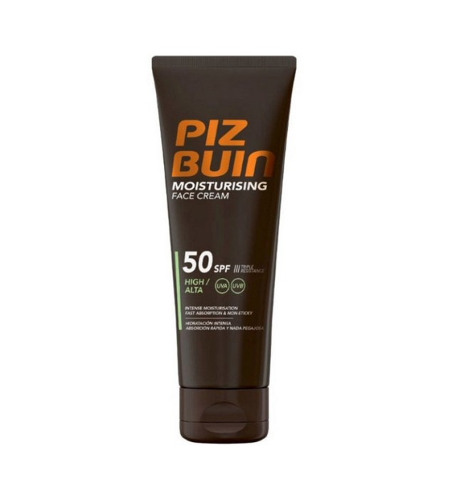 Piz Buin Moisturising Αντηλιακή Κρέμα Προσώπου Spf50 50ml