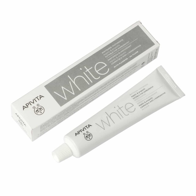 APIVITA ΟΔΟΝΤΟΚΡΕΜΑ WHITE ΜΑΣΤΙΧΑ ΠΡΟΠΟΛΗ 75ML