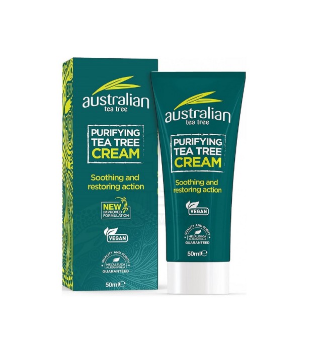 Optima Australian Tea Tree Purifying Cream - Αντισηπτική Κρέμα με Αιθέριο Έλαιο Τεϊόδεντρου 50ml