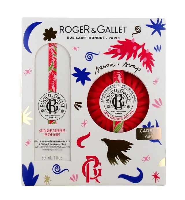 Roger & Gallet Set Gingembre Rouge Eau Parfumee Bienfaisante 30 ml & Gingembre Rouge Soap 100 gr