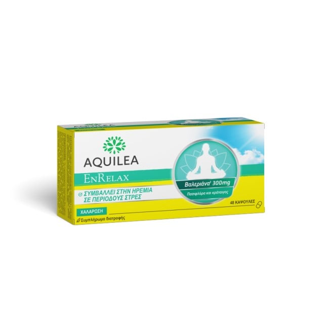 Aquilea Enrelax Valeriana 300mg  Συμπλήρωμα για Άγχος & Αϋπνία 48caps