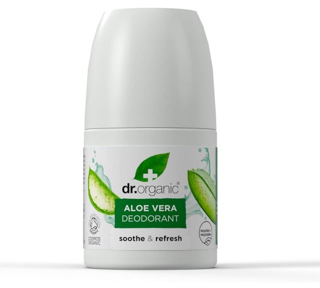 Dr.Organic Aloe Vera Roll-On Αποσμητικό με Βιολογική Αλόη Βέρα 50ml