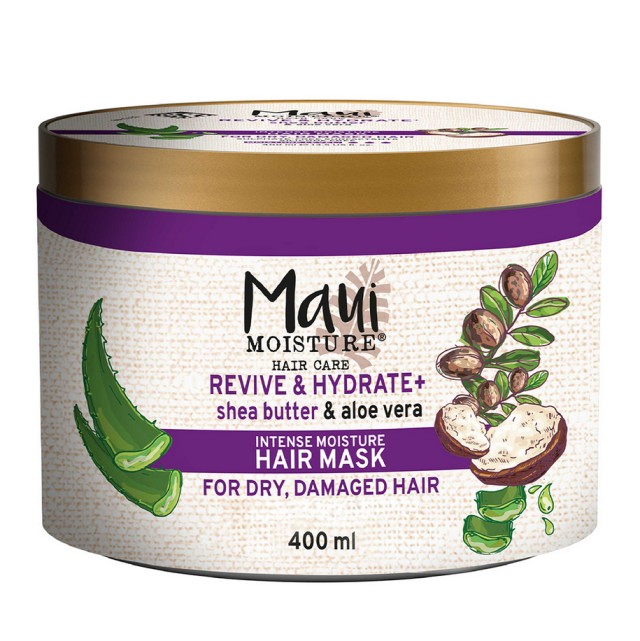 Maui Moisture Revive & Hydrate+ Shea Butter & Aloe Vera Hair Mask 400ml