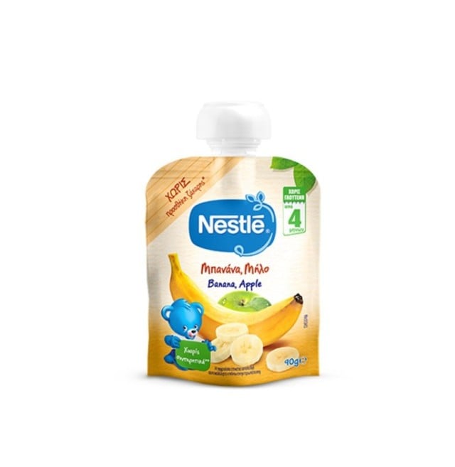 Nestle Φρουτοπουρές Μπανάνα & Μήλο 90gr