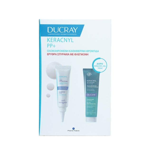 Ducray Set Keracnyl PP+ Kρέμα Προσώπου 30ml & Δώρο Kerancyl Gel Καθαρισμού 100ml