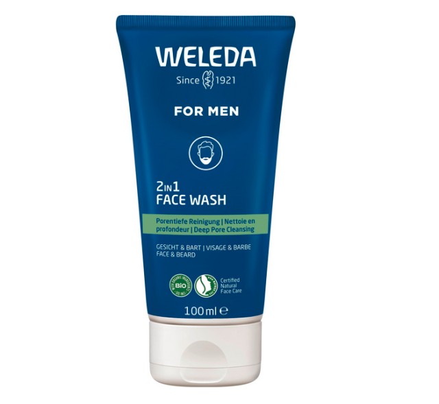 Weleda For Men 2 in 1 Face Wash Καθαρισμός Προσώπου για τον Άνδρα 100ml