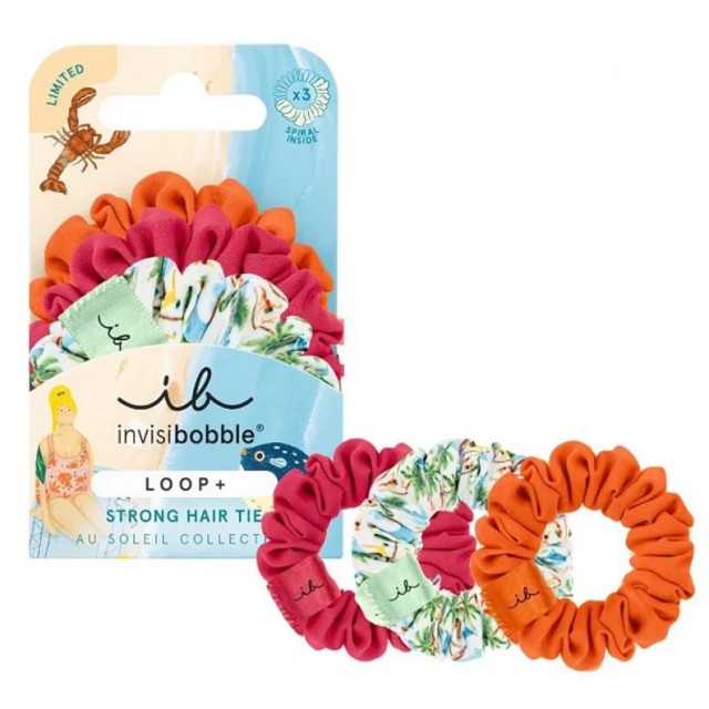 Invisibobble Loop + Au Soleil Beachy Bliss Λαστιχάκια Μαλλιών 3τμχ