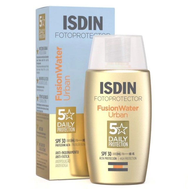 Isdin Fotoprotector Fusion Water Urban Αντηλιακό Προσώπου Ανάλαφρης Υφής Spf30 50ml