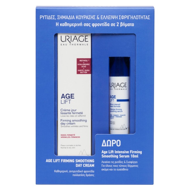 Uriage Set Eau Thermale Age Lift Αντιγηραντική Κρέμα Ημέρας 40ml & Δώρο Age Lift Intensive Αντιγηραντικός Ορός 10ml