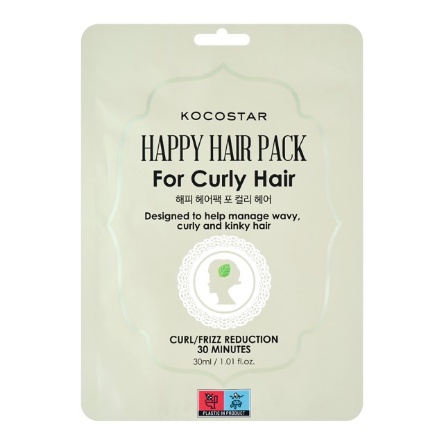 Kocostar Happy Hair Μάσκα Διαχείρισης Σγουρών Μαλλιών 30ml 1σκουφάκι