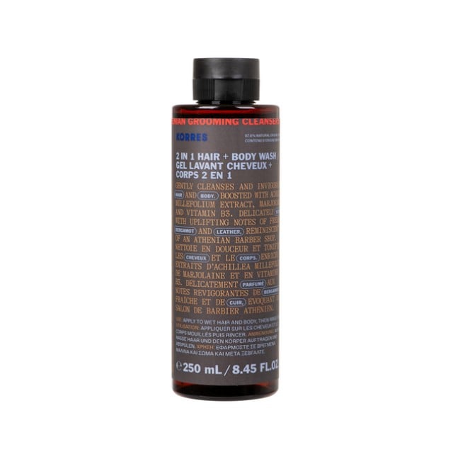 Korres Athenian Grooming 2 in 1 Σαμπουάν & Αφρόλουτρο για Άνδρες 250ml