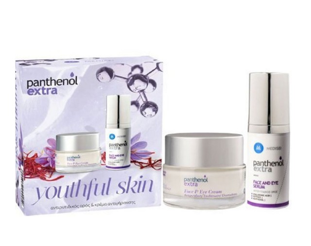 Medisei Panthenol Extra Set Youthful Skin Αντιρυτιδική Κρέμα Προσώπου-Ματιών 50ml & Αντιρυτιδικός Ορός Προσώπου-Ματιών 30ml