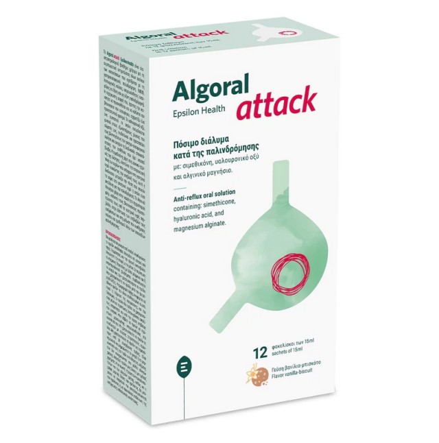 Epsilon Health Algoral Attack Vanilla Biscuit, 12x15ml