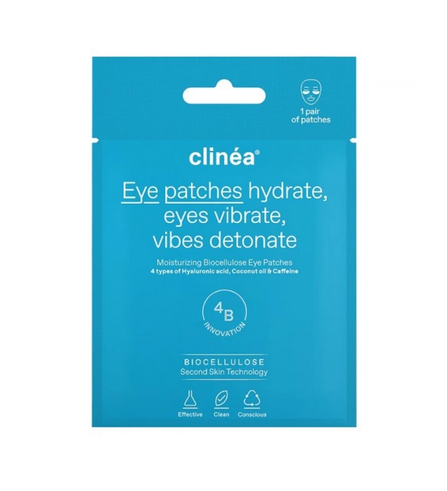 Clinea Moisturizing Biocellulose Eye Patches 1 Ζευγάρι