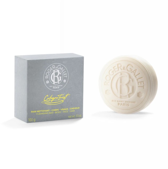 Roger & Gallet Cologne Twist Cleansing Bar Body, Face & Hair 100gr