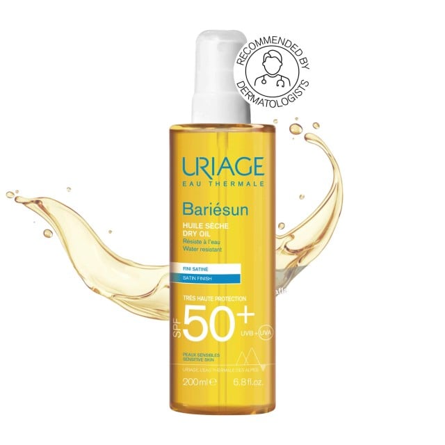 Uriage Bariesun Huile Dry Oil SPF50+ Αντιηλιακό Spray Xωρίς Άρωμα 200ml