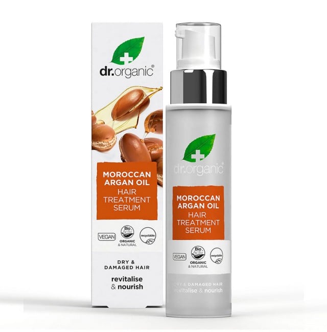 Dr.Organic Moroccan Argan Oil Hair Serum Έλαιο Αργκάν για Ταλαιπωρημένα, Άτονα, Ξηρά & Φριζαρισμένα Μαλλιά 100ml