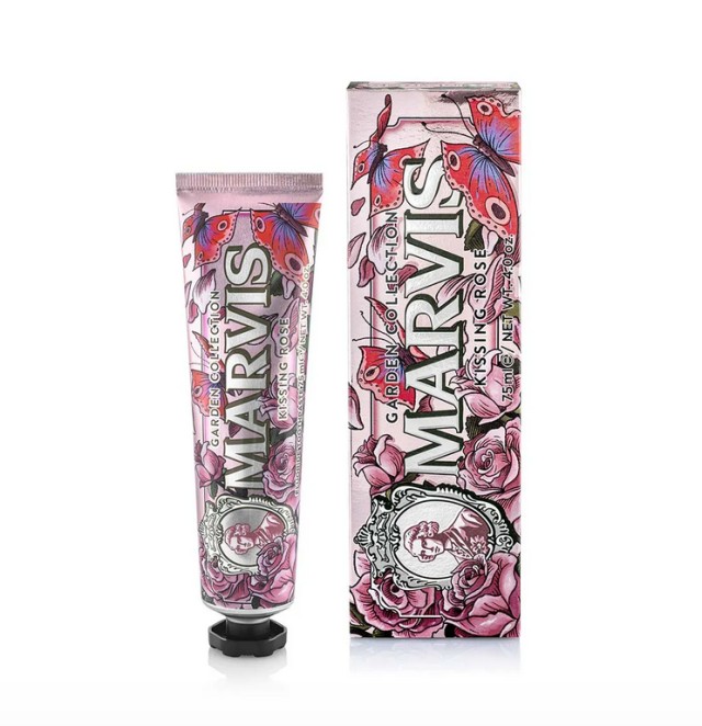 Marvis Toothpaste Kissing Rose Οδοντόκρεμα Άγριο Τριαντάφυλλο & Μέντα 75ml